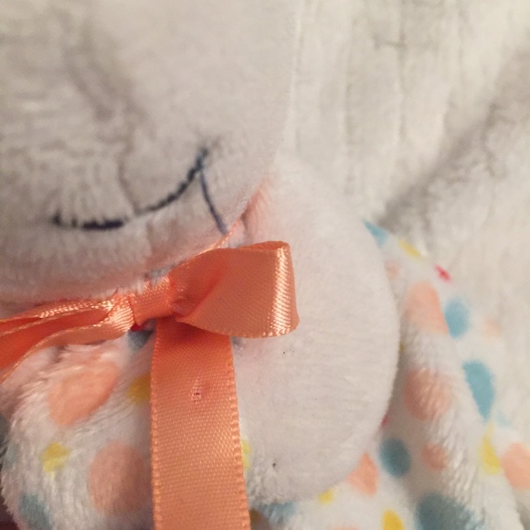 Pat the Bunny Polka Dot Satin Edge Lovey Security Blanket - Picture 3 of 7